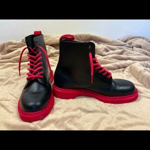 Dr. Martens Combat Boots W/Red Soles